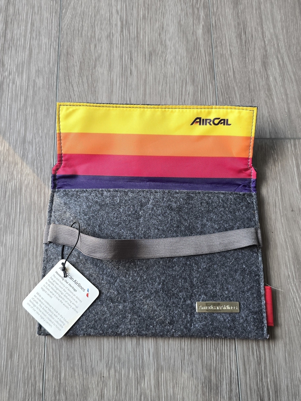 American Airlines AirCal Heritage Amenity Kit NWT Collectible Travel Pouch